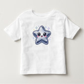 Silver Star Y2K Sparkle Kids Shirt トドラーTシャツ (正面)