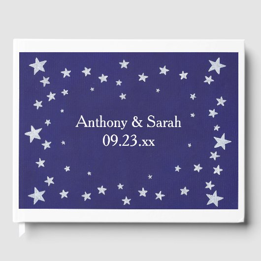 Silver Stars縁ど on Navy Blue結婚's Guestbook ゲストブック (正面)