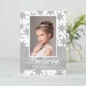 Silver Stars Christmas Photo シーズンカード (スタンド正面)