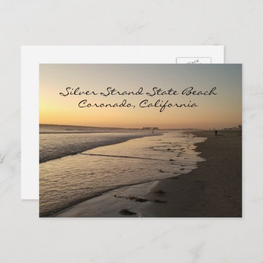 Silver Strand State Beach, Coronado CA Postcard ポストカード (正面/裏面)