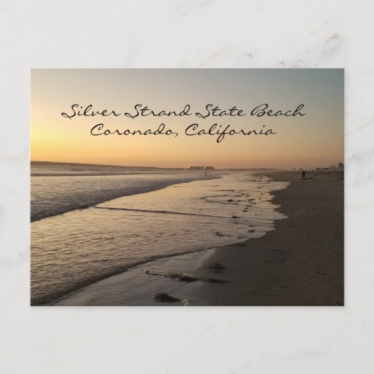 Silver Strand State Beach, Coronado CA Postcard ポストカード (正面)