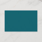 Silver Stripes on Teal Borders Generic Discount 名刺 (裏面)