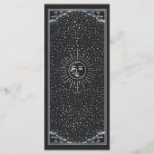 Silver Sun and Moon Tarot Wedding Flat Menu メニュー (裏面)