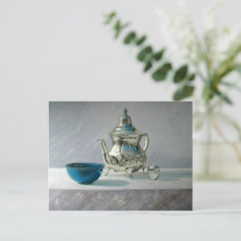 Silver Teapot Postcard ポストカード