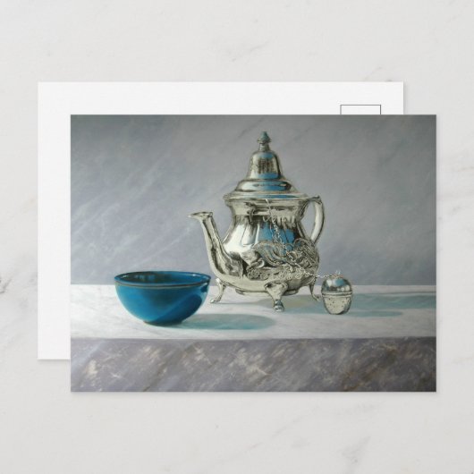 Silver Teapot Postcard ポストカード (正面/裏面)