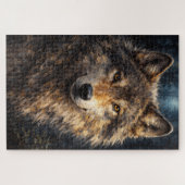 Silver Timber | 狼の野生動物アート | パズル (横)