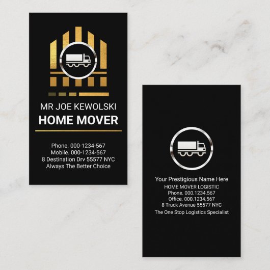 Silver Truck Moving Gold Home 名刺 (正面/裏面)