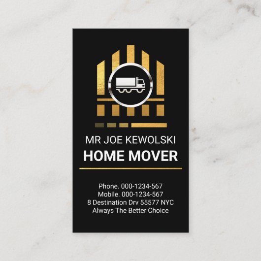 Silver Truck Moving Gold Home 名刺 (正面)