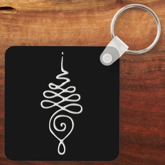 Silver Unalome キーホルダー (裏面)