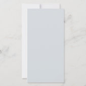 Silver Vintage with Bow Wedding Invitation (裏面)