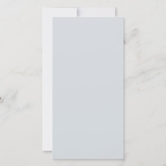 Silver Vintage with Bow Wedding Invitation (裏面)