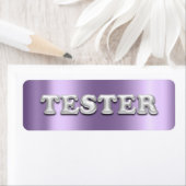 Silver Violet Purple 3Dテスターのサンプルコンテナ ラベル (インサイチュ)