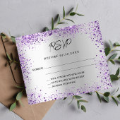 Silver violet purple budgetの対応結婚RSVP
