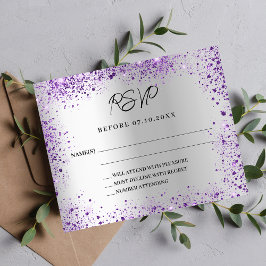 Silver violet purple budgetの対応結婚RSVP