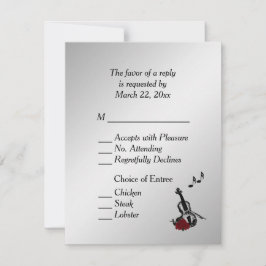 Silver Violin Music RSVP with Entree Choices