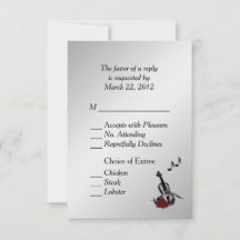 Silver Violin Music RSVP with Entree Choices