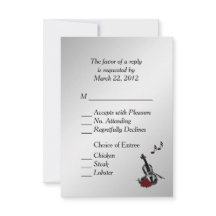 Silver Violin Music RSVP with Entree Choices