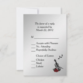 Silver Violin Music RSVP with Entree Choices