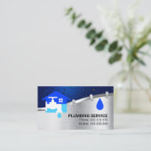 Silver Water Pipeline Leaking Water 名刺 (スタンド正面)