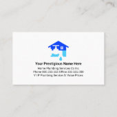 Silver Water Pipeline Leaking Water 名刺 (裏面)