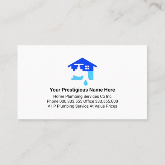 Silver Water Pipeline Leaking Water 名刺 (裏面)