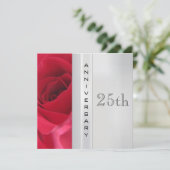 Silver Wedding Anniversary Invitation 招待状 (スタンド正面)