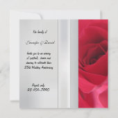 Silver Wedding Anniversary Invitation 招待状 (裏面)