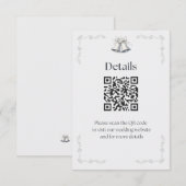 Silver Wedding Bells Details Enclosure エンクロージャーカード (正面/裏面)