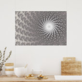 Silver Whirlpool2 Poster ポスター (キッチン)