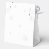 Silver Winter Clothesline Ornaments Baby Shower フェイバーボックス (裏面)