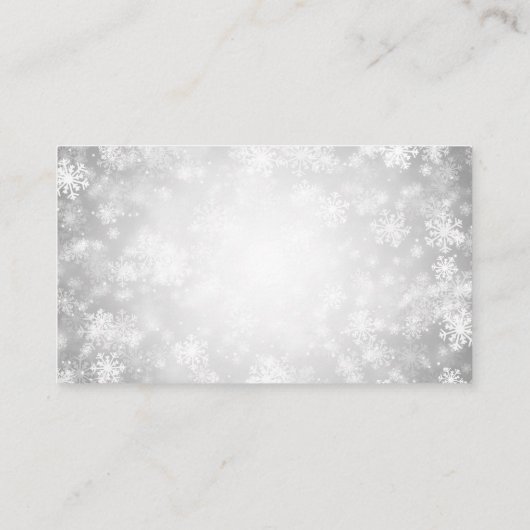 Silver Winter Wonderlandをありがとう エンクロージャーカード (裏面)