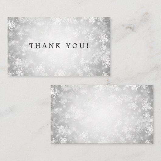 Silver Winter Wonderlandをありがとう エンクロージャーカード (正面/裏面)