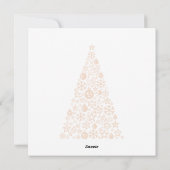 Silver wish card Merry Christmas new year reindeer シーズンカード (裏面)