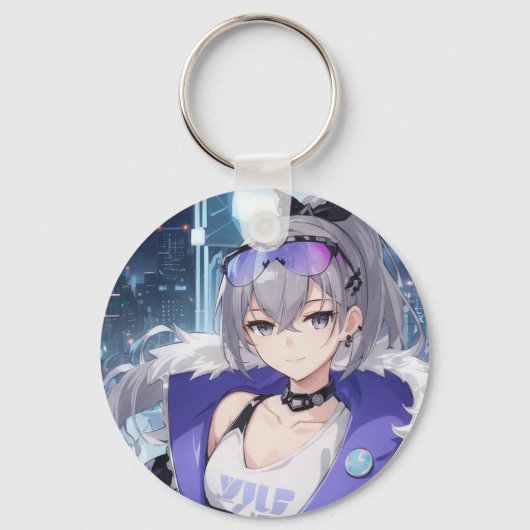 Silver Wolf fan art 1 キーホルダー (正面)