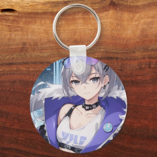 Silver Wolf fan art 1 キーホルダー (裏面)