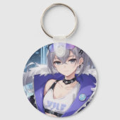 Silver Wolf fan art 1 キーホルダー (裏面)