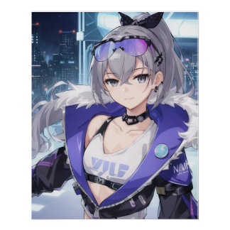 Silver Wolf fan art 1 ポスター