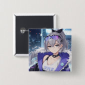 Silver Wolf fan art 1 缶バッジ (正面&裏面)