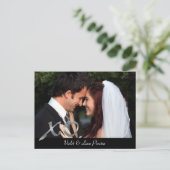 Silver XOの写真ありがとう ポストカード (スタンド正面)