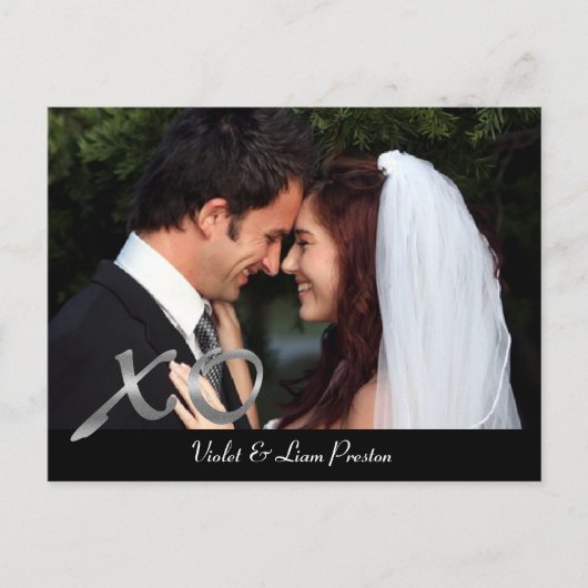 Silver XOの写真ありがとう ポストカード (正面)