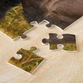 Silverbackのゴリラの写真のパズル ジグソーパズル (側面)