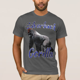 Silverbackのゴリラの動物園の動物の霊長目のTシャツ Tシャツ