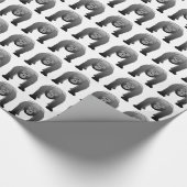 Silverbackのゴリラの漫画 ラッピングペーパー (角)