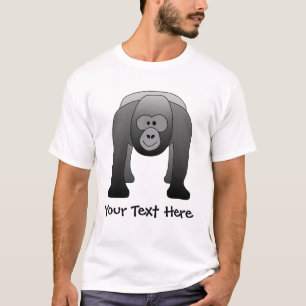 Silverbackのゴリラの漫画 Tシャツ
