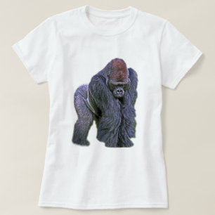 Silverbackのゴリラ、白の背部(g2p2) Tシャツ