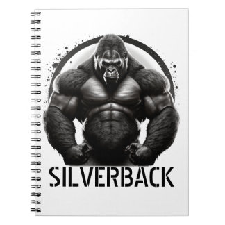 Silverback Gorillaロゴメモ帳 ノートブック