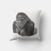 Silverback Gorilla cushion ゴリラのクッション クッション (裏面)