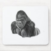 Silverback gorilla mouse pad ゴリラのマウスパッド マウスパッド (正面)