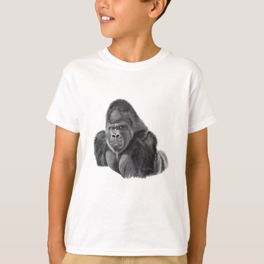 Silverback Gorilla T-shirt ゴリラのTシャツ Tシャツ (正面)