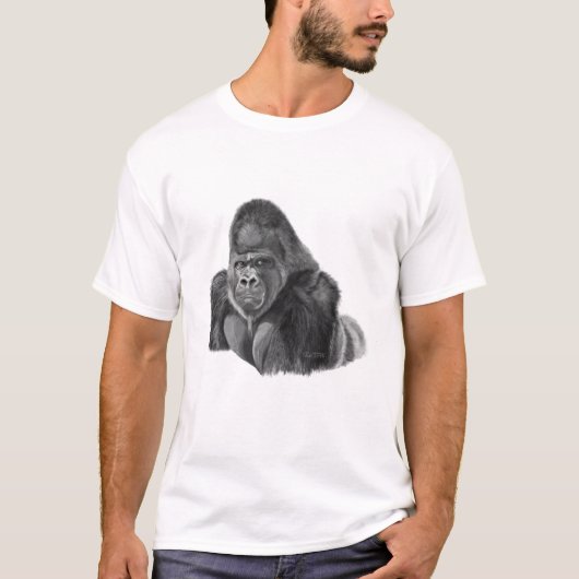 Silverback Gorilla T-shirt ゴリラのTシャツ Tシャツ (正面)